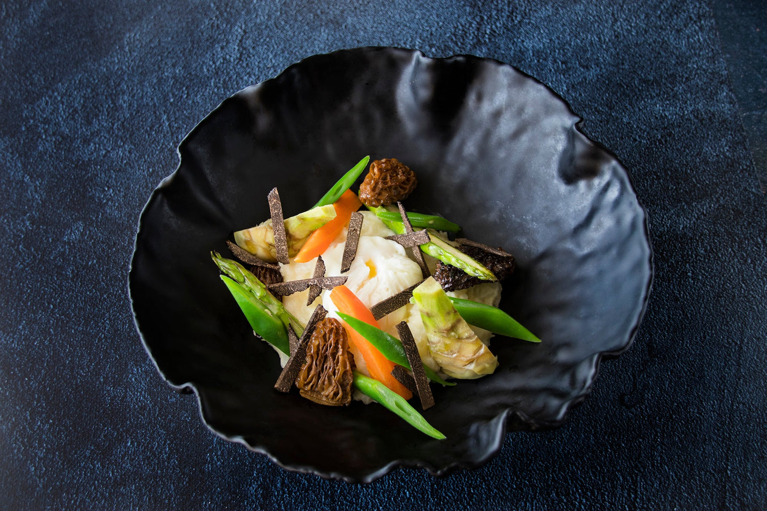 Parmentier de pomme de terre à l’oeuf poché et à la truffe noire