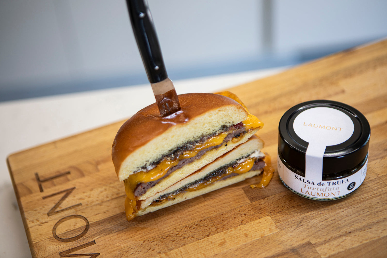 Smash burger à la sauce tartufata