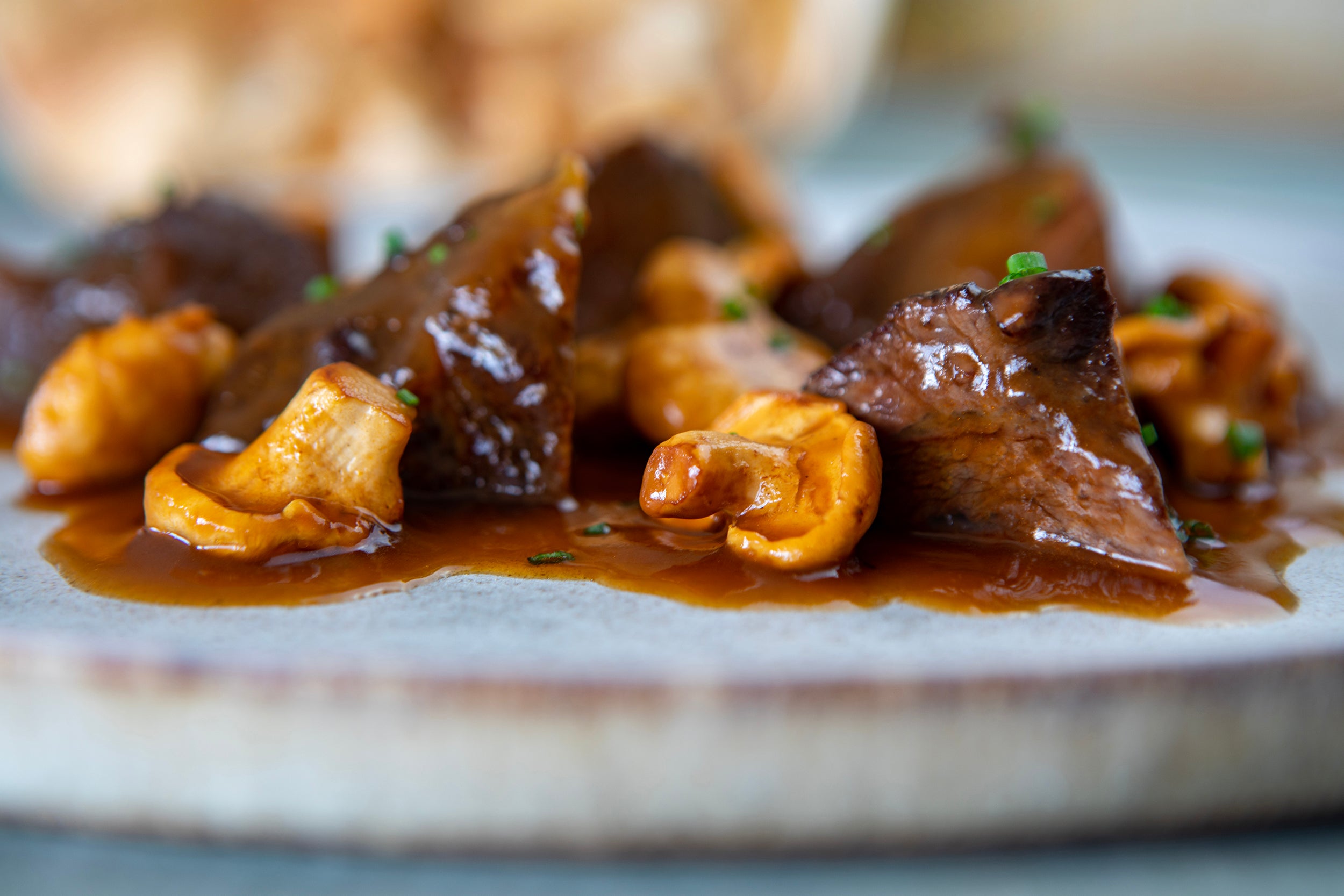 Ragoût de joue de veau avec pied de mouton