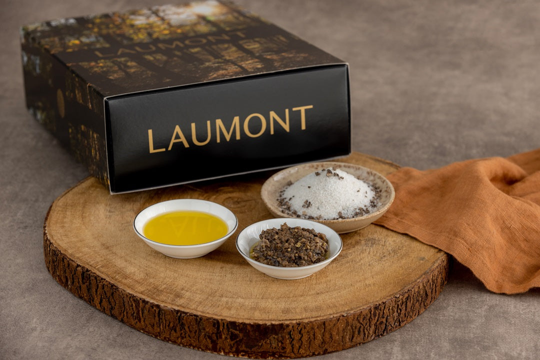 Coffret Gourmand Truffe : Tartufata + Sel Truffe + Huile de Truffe Noire